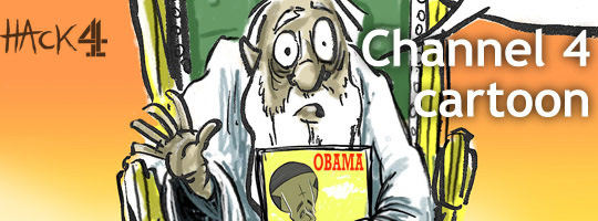 Barack Obama inauguration animated political cartoon for Channel 4 News © Matt Buck Hack cartoons