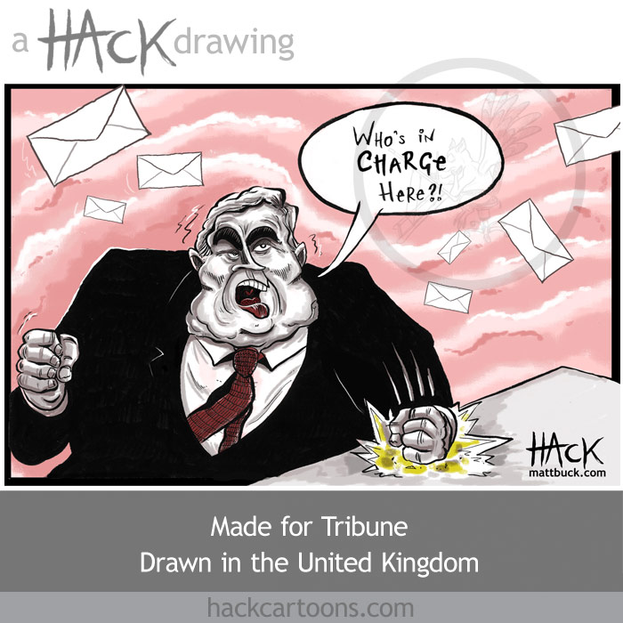 Gordon Brown cartoon for Tribune © Matt Buck Hack cartoons