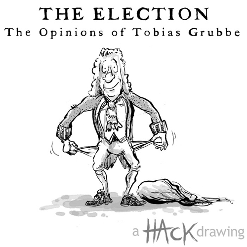 Tobias Grubbe animated interactive UK election cartoon at the Guardian. The Opinions of Tobias Grubbe is © Matthew Buck and Michael Cross. All Rights Reserved.