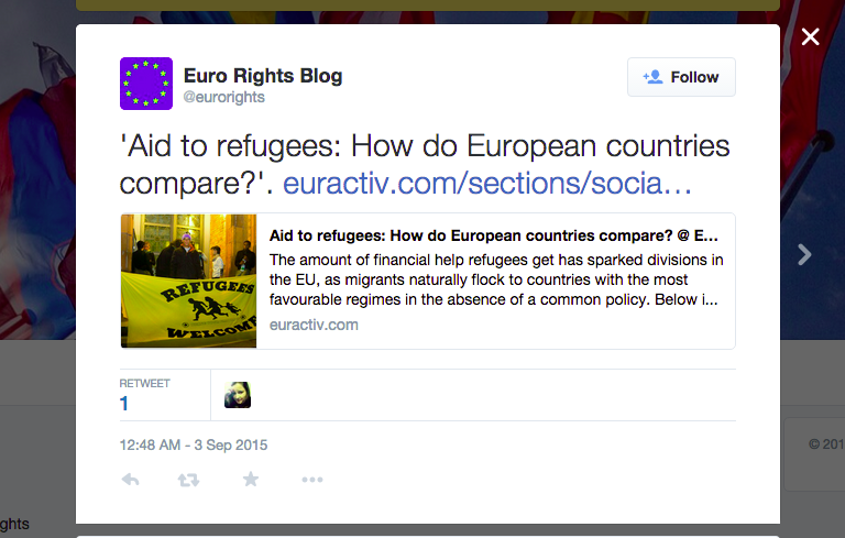 EURactiv on EU countries who accept asylum claims at Matt Buck hack Cartoons