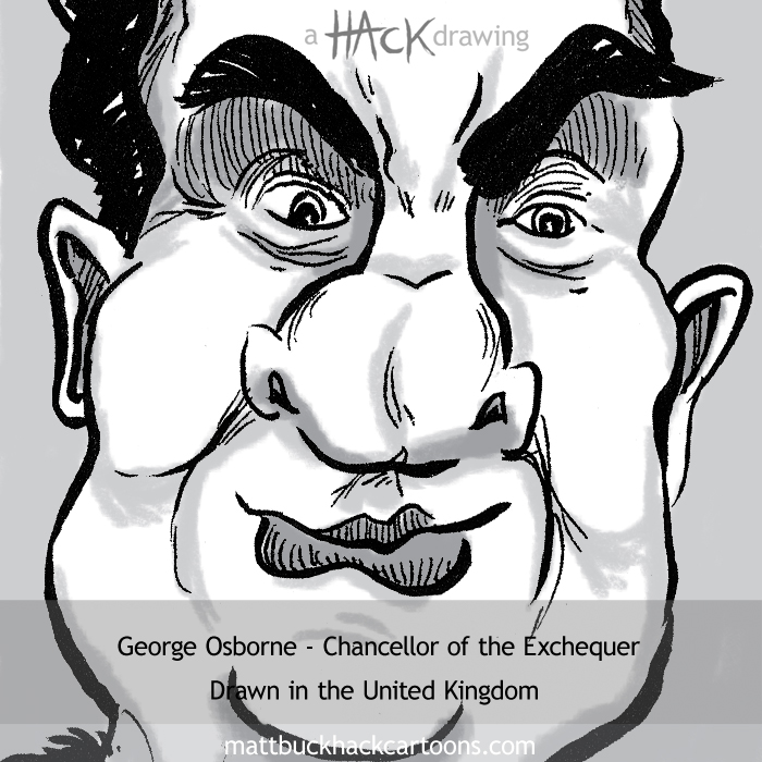 George Osborne Caricature. Cartoon: George Osborne