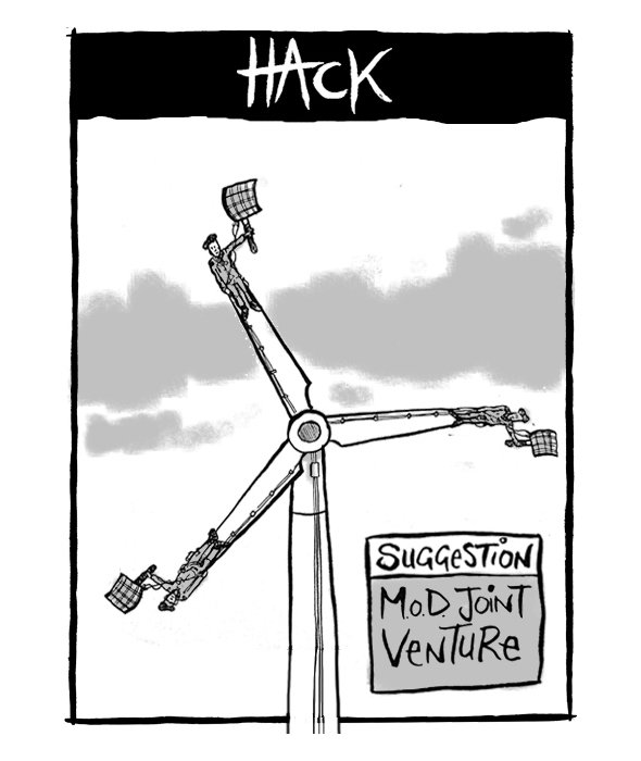 Wind farm cartoon Matt Buck hack Cartoons Hampshire Chronicle