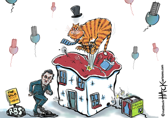 UK_Housing_Osborne_Help_to_buy_asset_bubble © Matthew Buck Hack Cartoons
