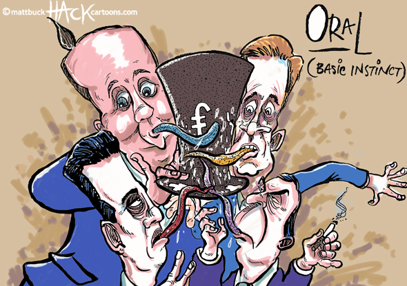Oral sex, Michael Douglas, UK, Party politics, Mmatthew Buck Hack Cartoons