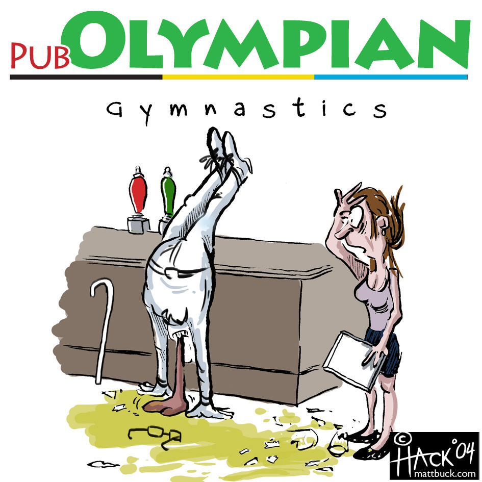 PUB-OLYMPIAN-gym- © Matthew-Buck-at-HACK-Cartoons