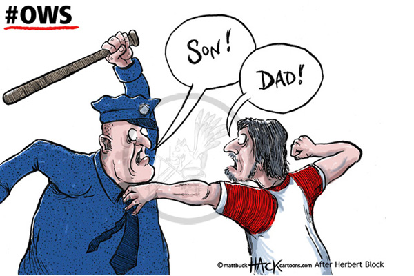 Cartoon: Occupy Wall Street © Matthew Buck Hack Cartoons